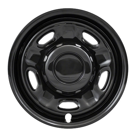 Coast2Coast 17", Gloss Black, Plastic, Set Of 4, Compatible With Steel Wheels IWCIMP96BLK